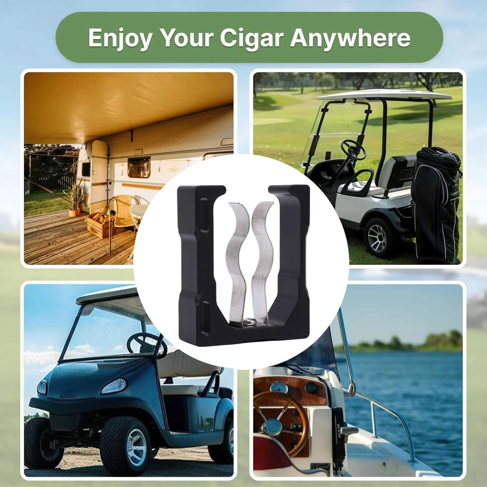 Cart Magnetic Clamp Non Slip Strong Magnetism Portable Stainless Steel Spring Cart Magnetic Holder for Lovers for Fishing Rods