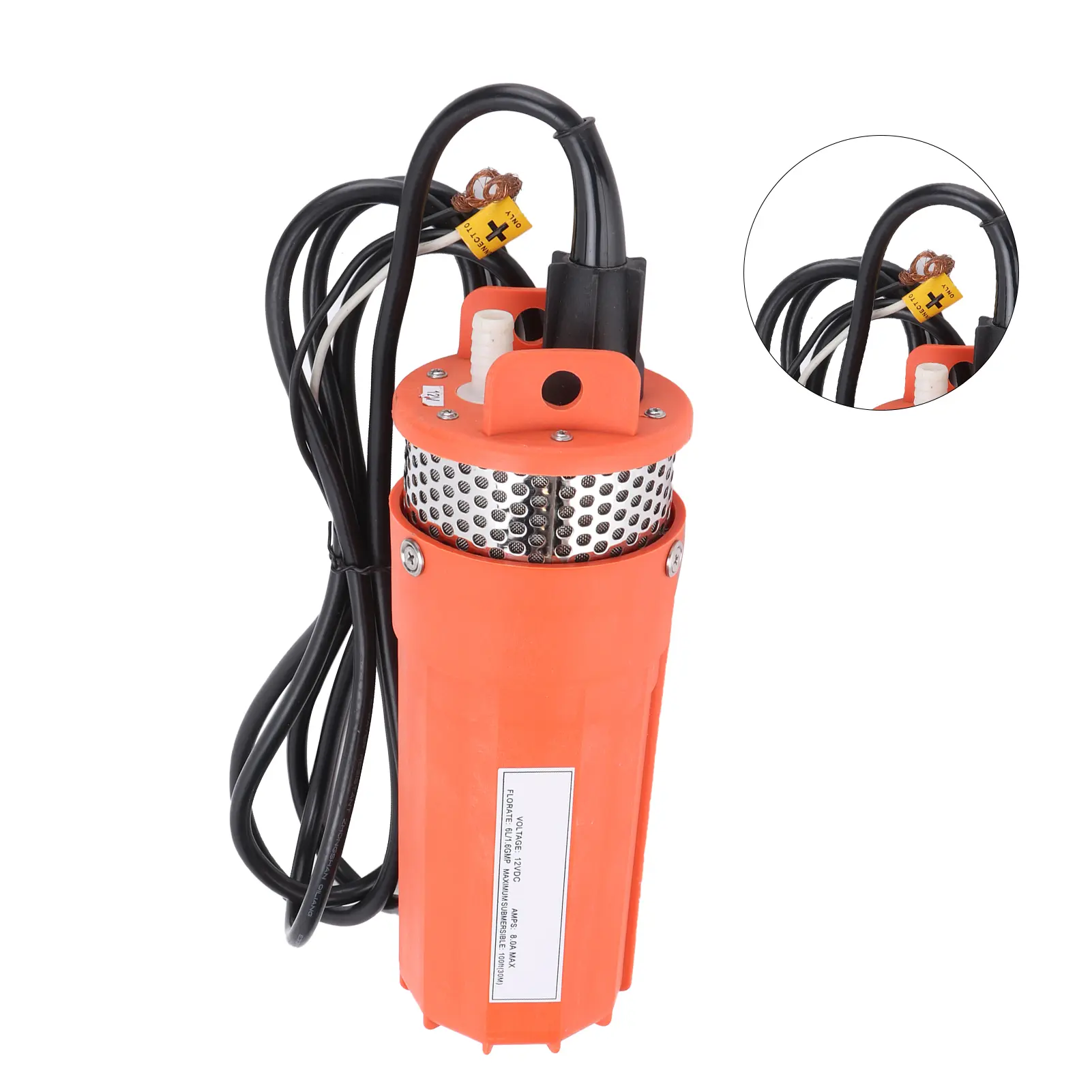 Well Pump Solar Battery Submersible Pump Solar Energy Submersible Pump Small High  Large  for Outdoor River  12V