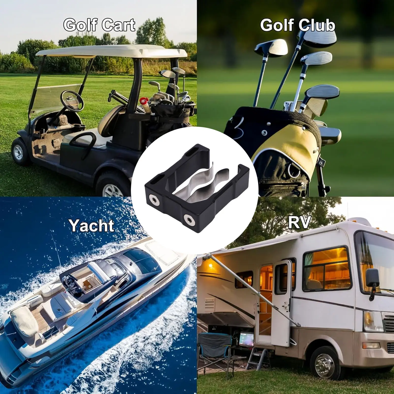 Cart Magnetic Clamp Non Slip Strong Magnetism Portable Stainless Steel Spring Cart Magnetic Holder for Lovers for Fishing Rods