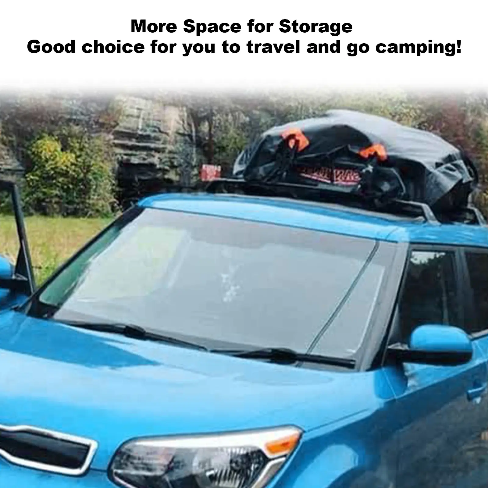 600D Waterproof Cargo Bag Car Roof Cargo Carrier Universal Luggage Bag Storage Cube Bag 20 Cubic feet  for All Cars with/Without