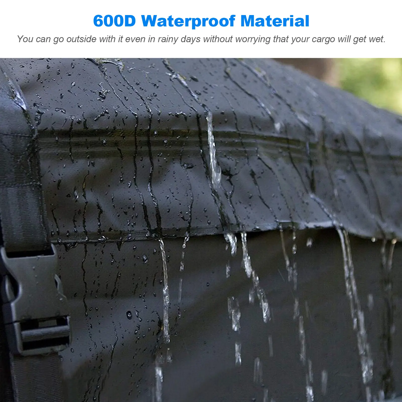 600D Waterproof Cargo Bag Car Roof Cargo Carrier Universal Luggage Bag Storage Cube Bag 20 Cubic feet  for All Cars with/Without
