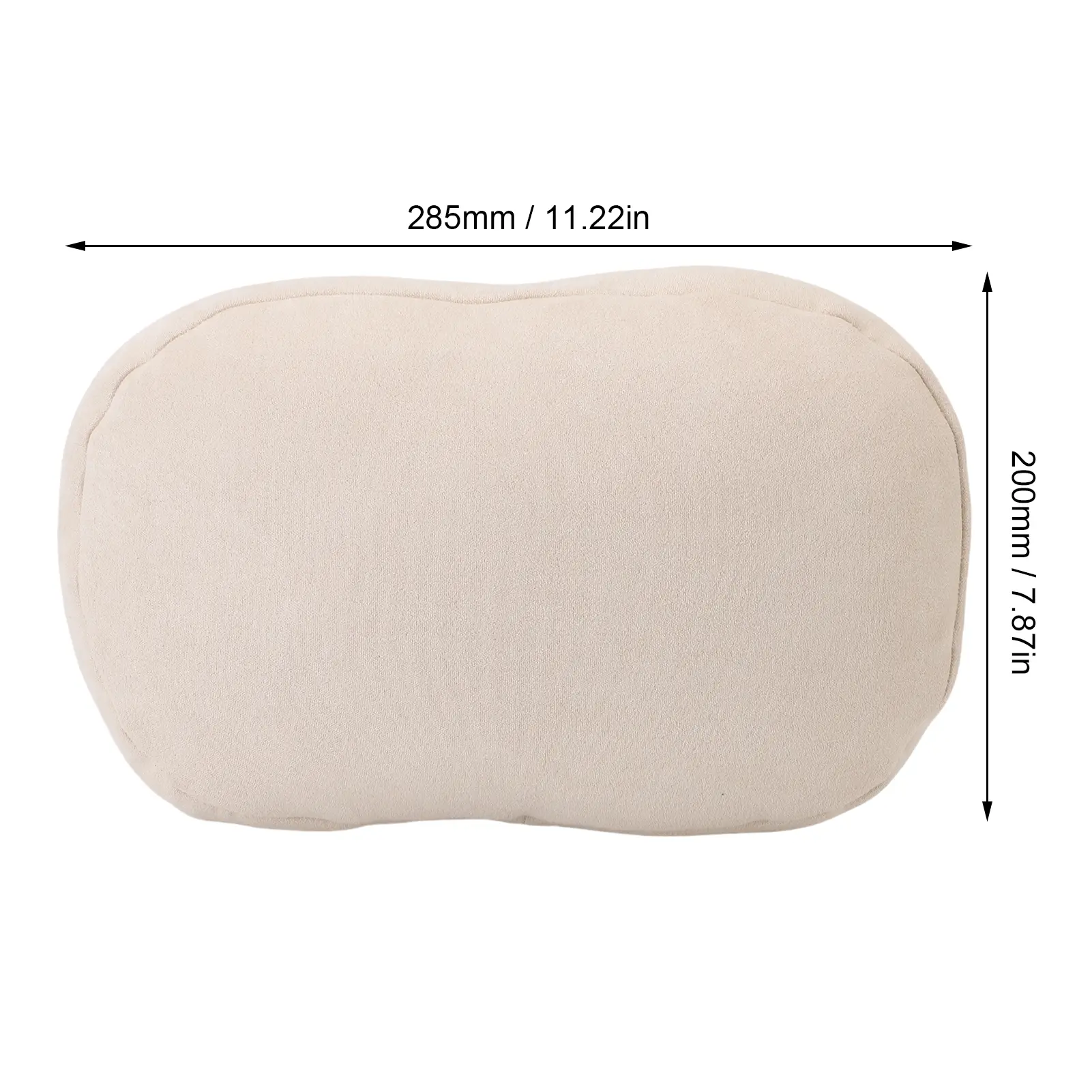 Car Neck Pillow Soft Ergonomic Pebble Shaped Comfortable Support Easy To Clean Lumbar Support Pillow for Office Chair Car Seat