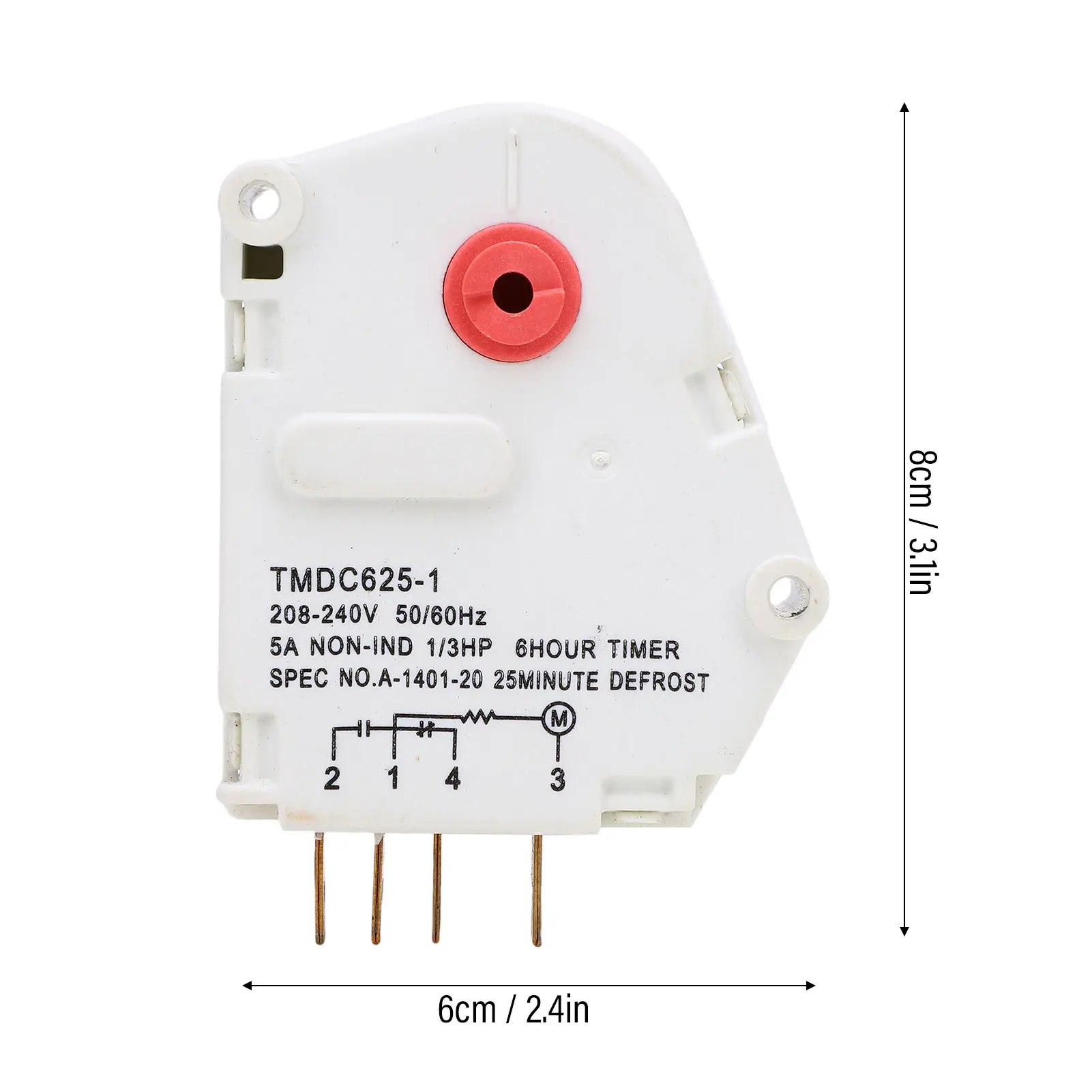 Refrigerator Defrost Timer Replacement Freezer Defrosting Control Timer for Home TMDJ625ZF1 Refrigerator Defrost Timer for Home