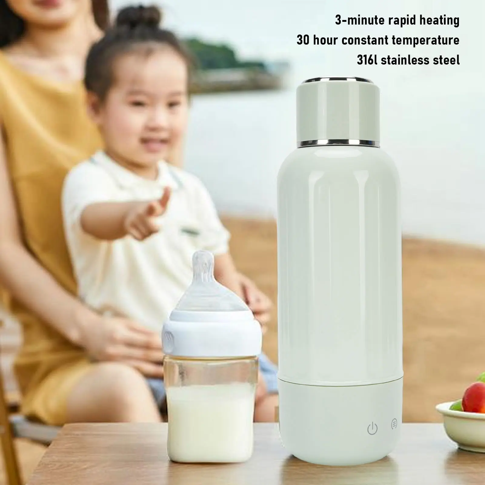 Portable Electric Kettle Heater Cup Easy To Clean 500ml 5 Temperature Settings 5200mAh Travel Electric Kettle Safe for Camping
