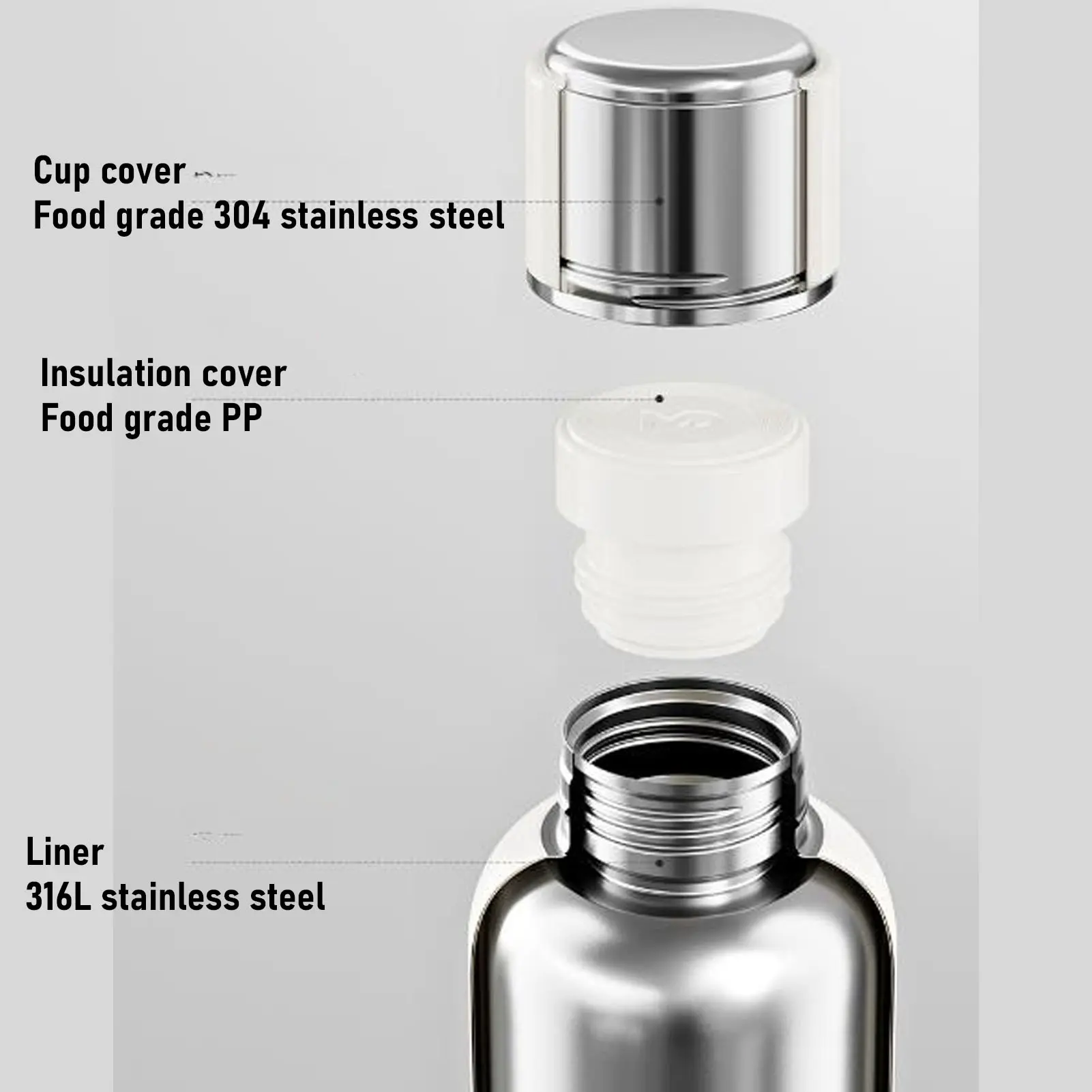 Portable Electric Kettle Heater Cup Easy To Clean 500ml 5 Temperature Settings 5200mAh Travel Electric Kettle Safe for Camping
