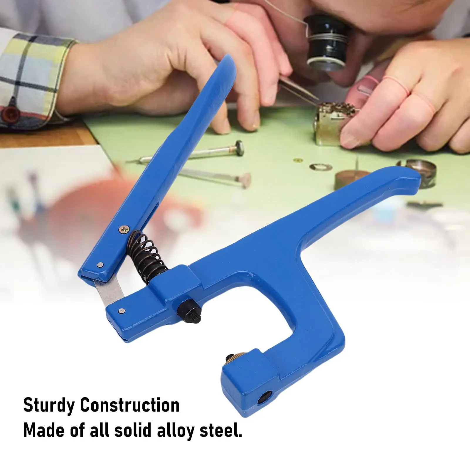 Watch Press Tool Set Handheld Sturdy Construction Watch Back Case Closer Tool Set for Repairing Watch Back Case Closer Tool Set
