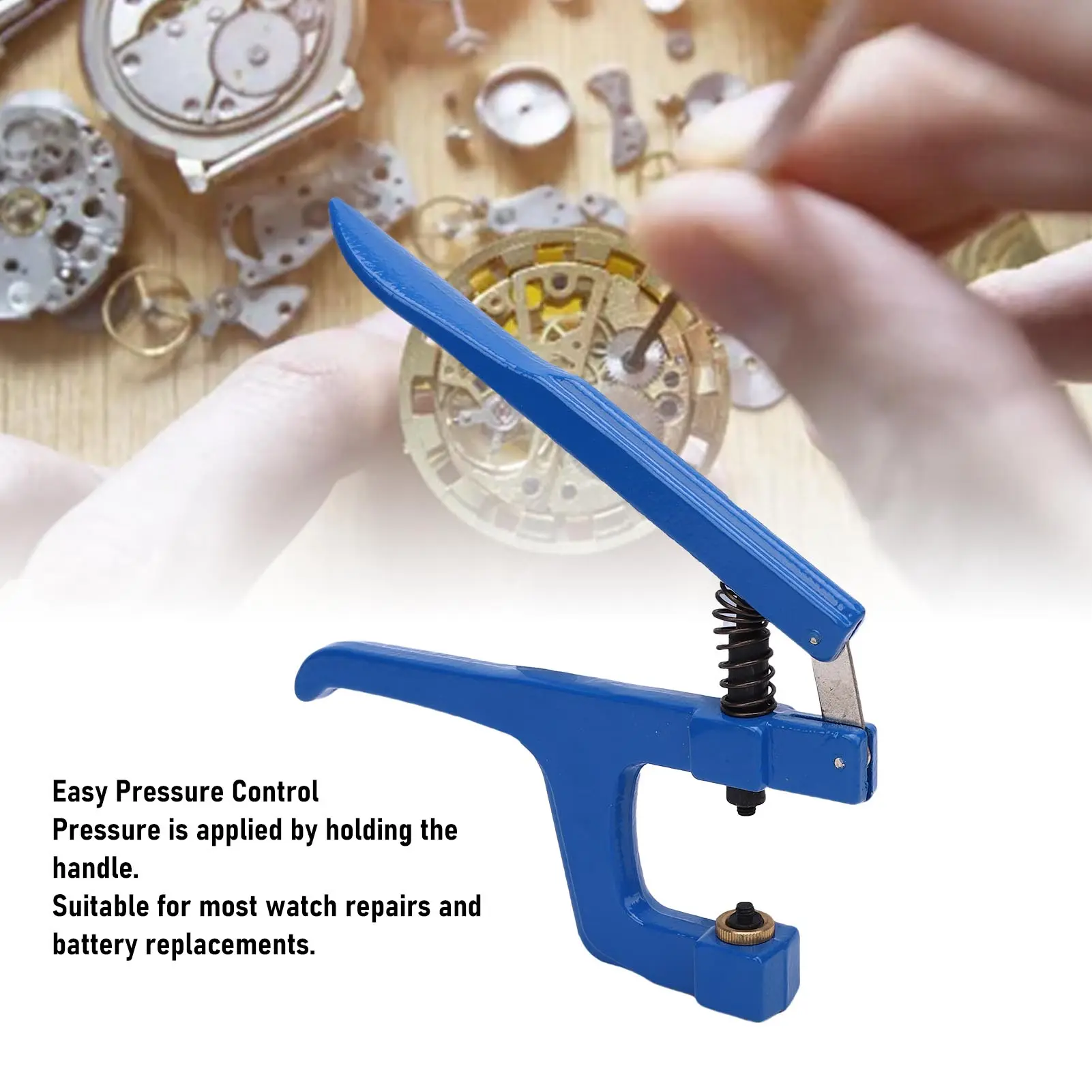 Watch Press Tool Set Handheld Sturdy Construction Watch Back Case Closer Tool Set for Repairing Watch Back Case Closer Tool Set