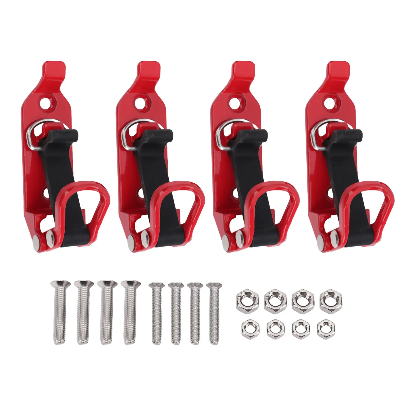 Holder Organizer Clamp Mount Kit Secure Hold Anti Crack Metal Rubber  Clamp Enhanced Stability for Off Road Trucks