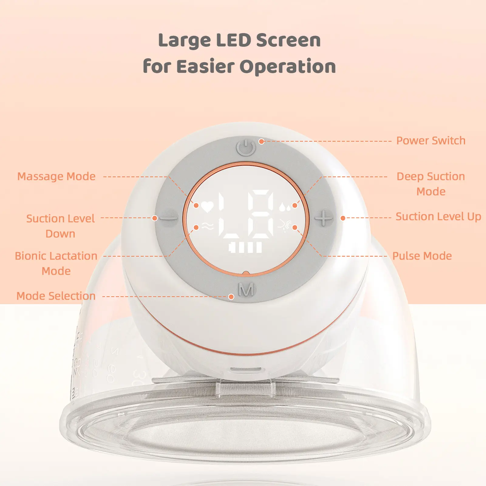 Wearable Breast Pump Hands Free Electric Breast Pump for Breastfeeding Low Noise BPA-free Comfort Milk Collector Milk Puller
