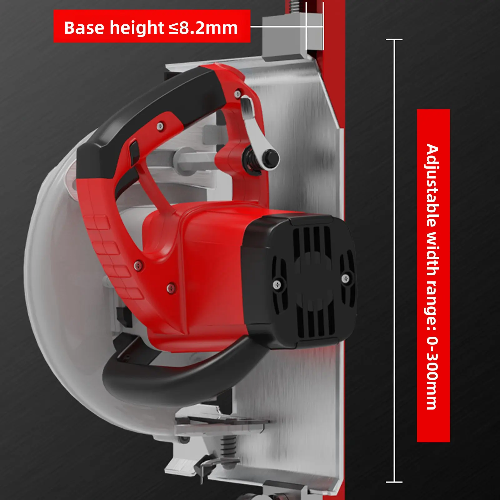 Adjustable Cutting Machine Base  Double Locking High Strength Adjustable Circular Saw  Rail for Woodworking Projects