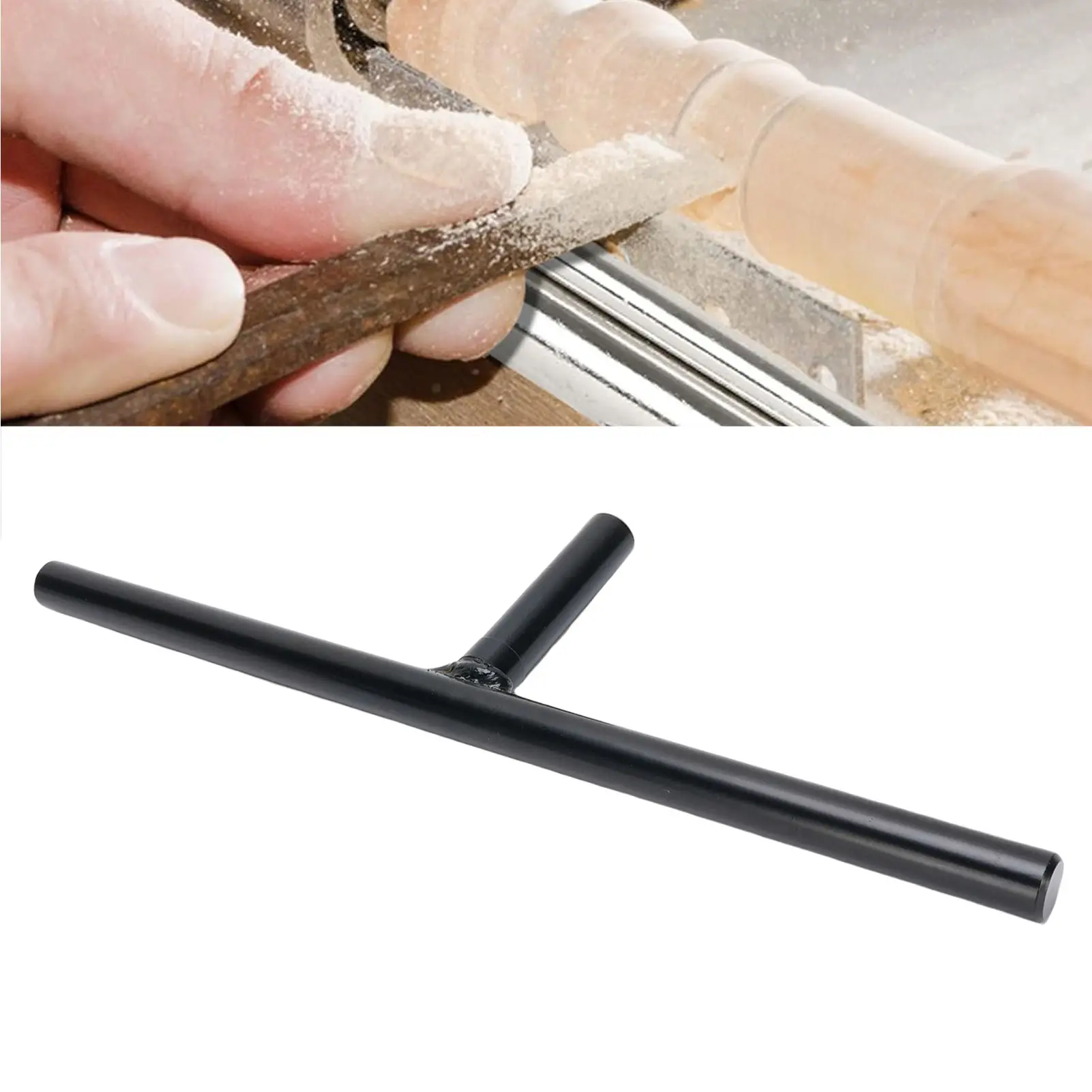 Lathe Tool Rest 12in Stainless Steel with 5/8in Post for Wood Lathe Turning Woodworking Lathe Tool Rest with 5/8in Post