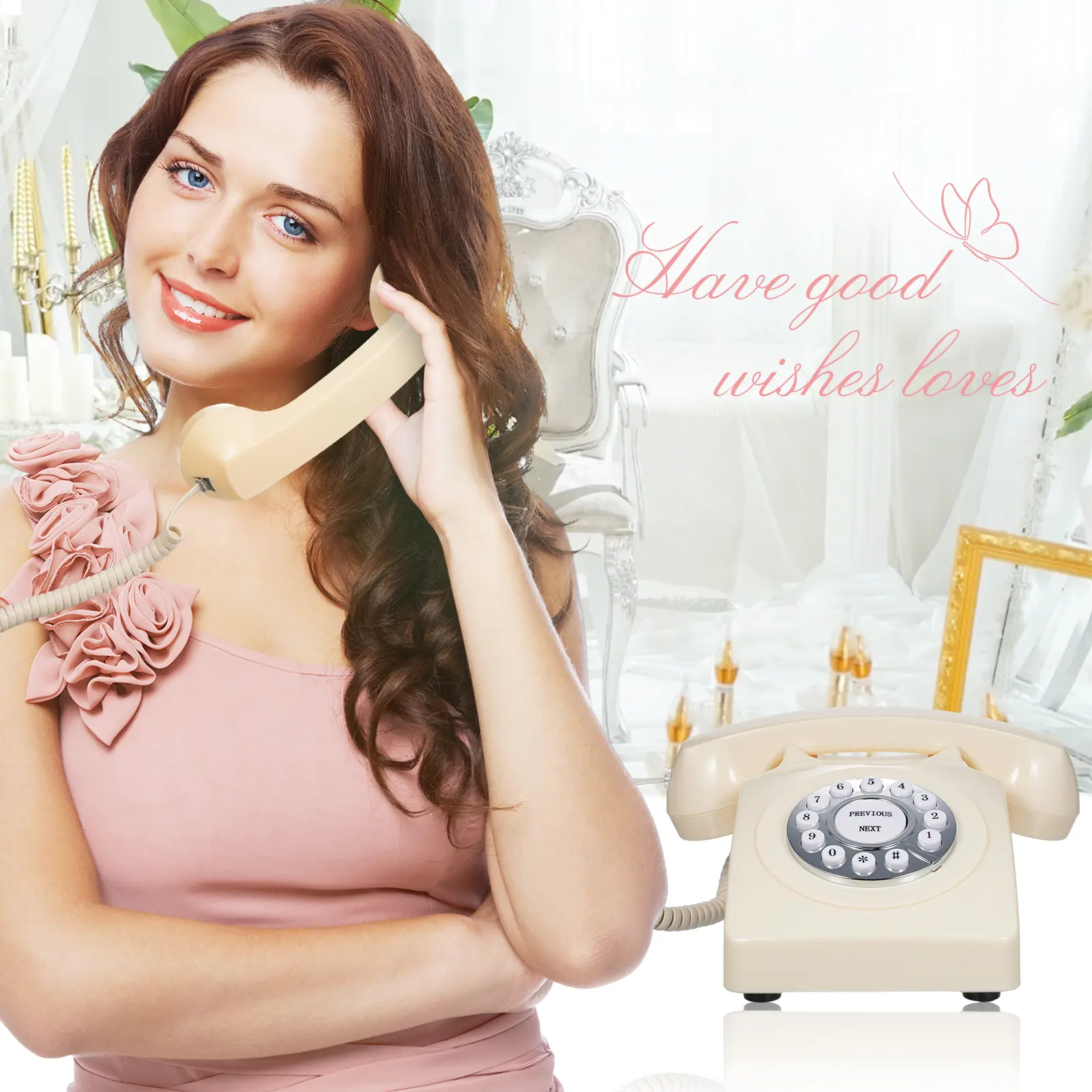 Audio Message Book Voice Record Wedding Phone Customized with Voicemail Best Wishes Suitable for Bridal Shower Birthday Party