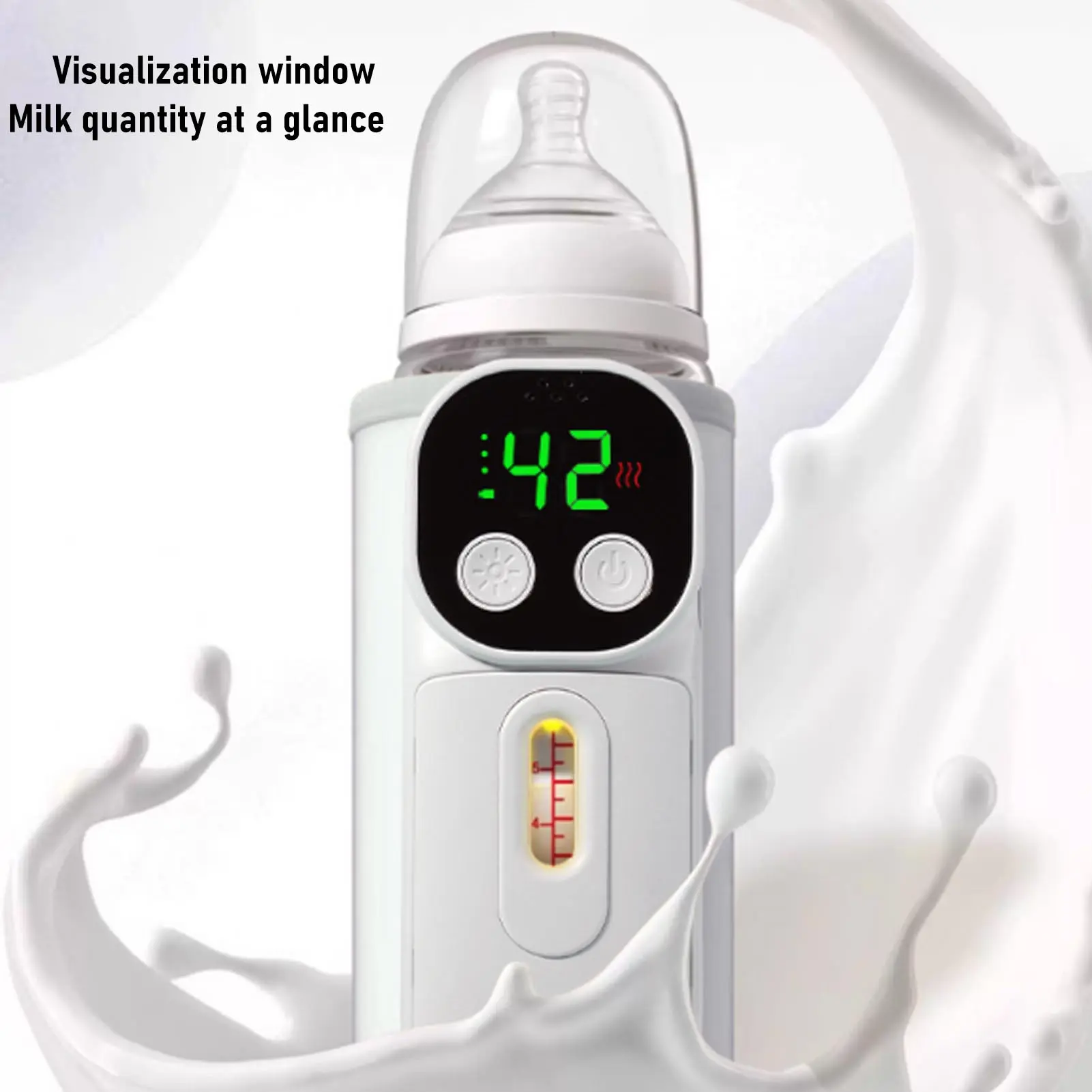 18w Bottle Warmer Cordless 8000mah Rechargeable Constant Warming Portable Milk Bottle Heater for Travel Bottle Warmer for Travel