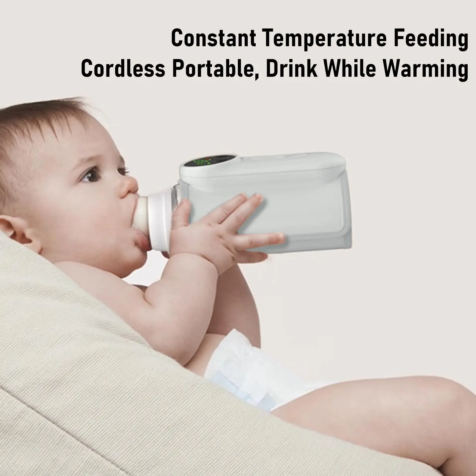 18w Bottle Warmer Cordless 8000mah Rechargeable Constant Warming Portable Milk Bottle Heater for Travel Bottle Warmer for Travel