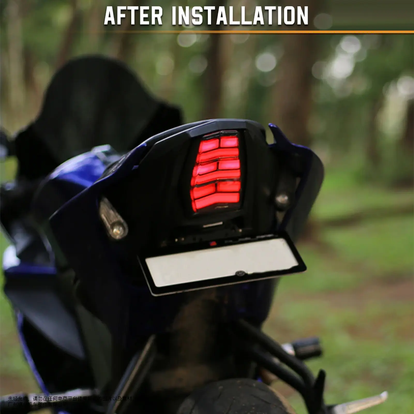 Motorcycle Taillights With LED Turn Signal Replacement for YAMAHA YZF-R15 V3.0 2015-2021 YZF-R15 V4.0 2022-