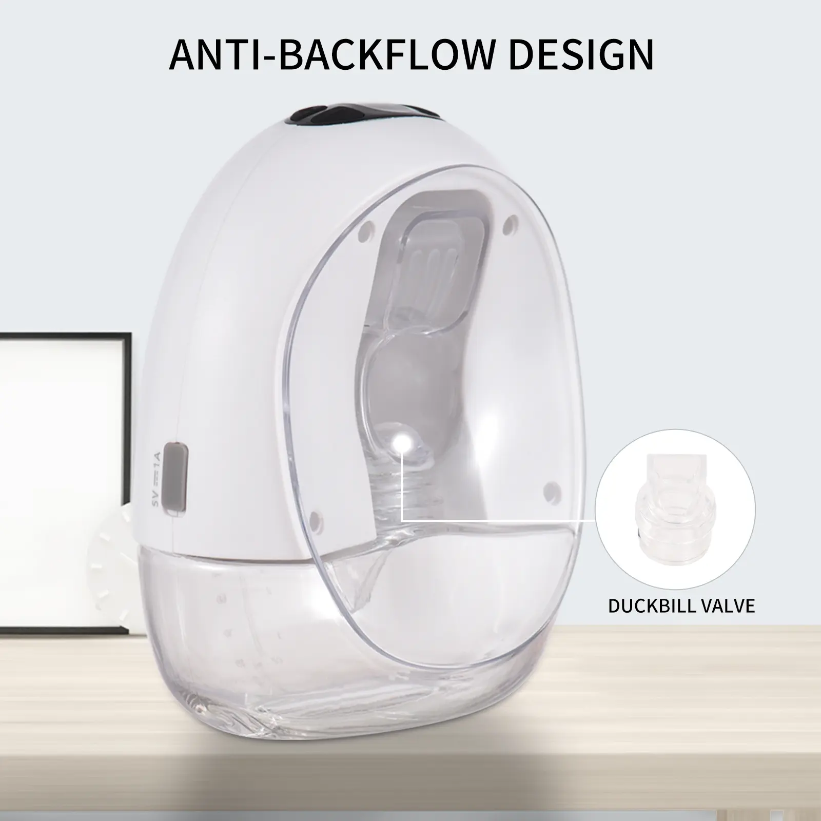 Wearable Breast Pump Hands Free Electric Breast Pump for Breastfeeding Low Noise with 150ml Milk Collector for Home Travel