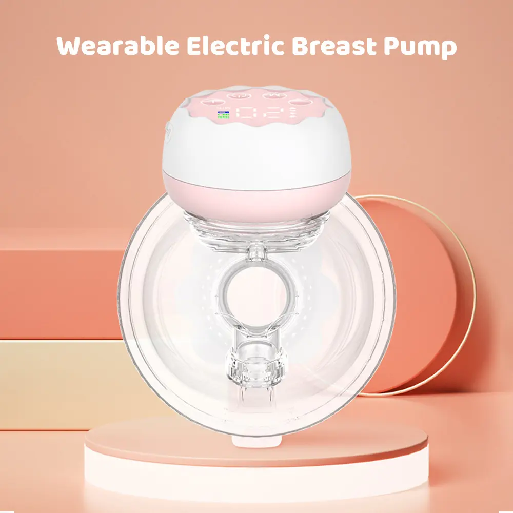 Wearable Breast Pump for Breastfeeding Hand Free Electric Breast Pump 4 Mode 12Suction Level Low Noise180ml Milk Collector