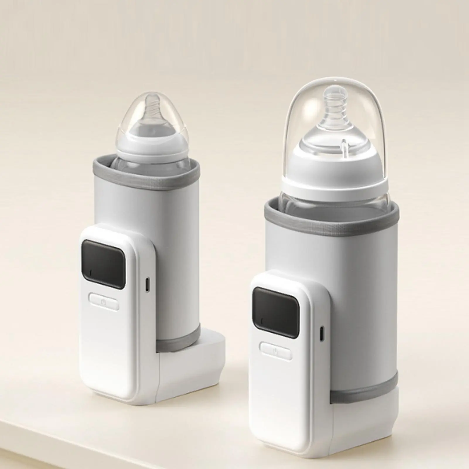 Bottle Warmer Portable Bottle Warmer with Sleeve Rechargeable Constant Temperature Heating Baby Milk Warmer for Outdoor Travel