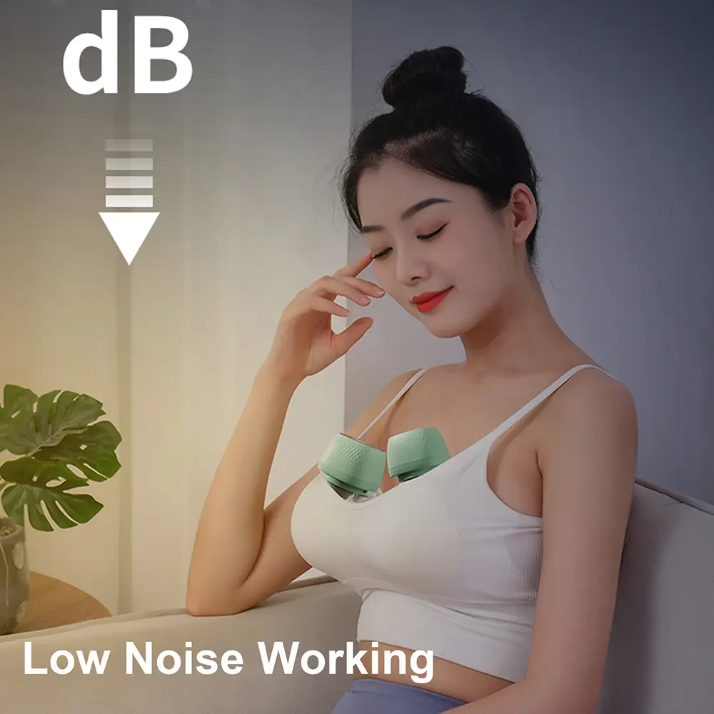 Wearable Breast Pump Electric Breast Pump for Breastfeeding Hands Free 3 Modes 9 Suction Levels Low Noise 150ml Storage Capacity
