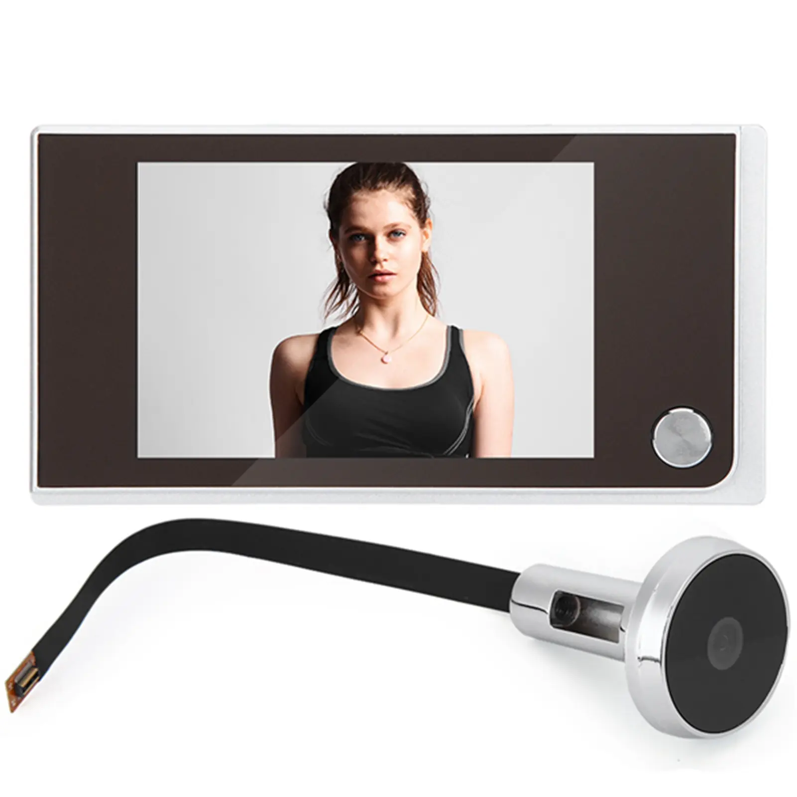 120 Degree Peephole Viewer 3.5" Digital LCD 120 Degree Peephole Viewer Photo Visual Electronic  Digital Doorbell Peephole