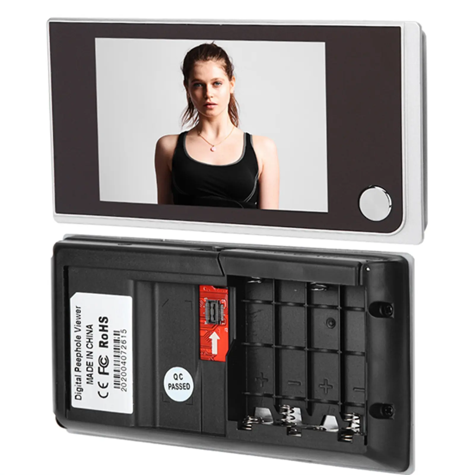 120 Degree Peephole Viewer 3.5" Digital LCD 120 Degree Peephole Viewer Photo Visual Electronic  Digital Doorbell Peephole