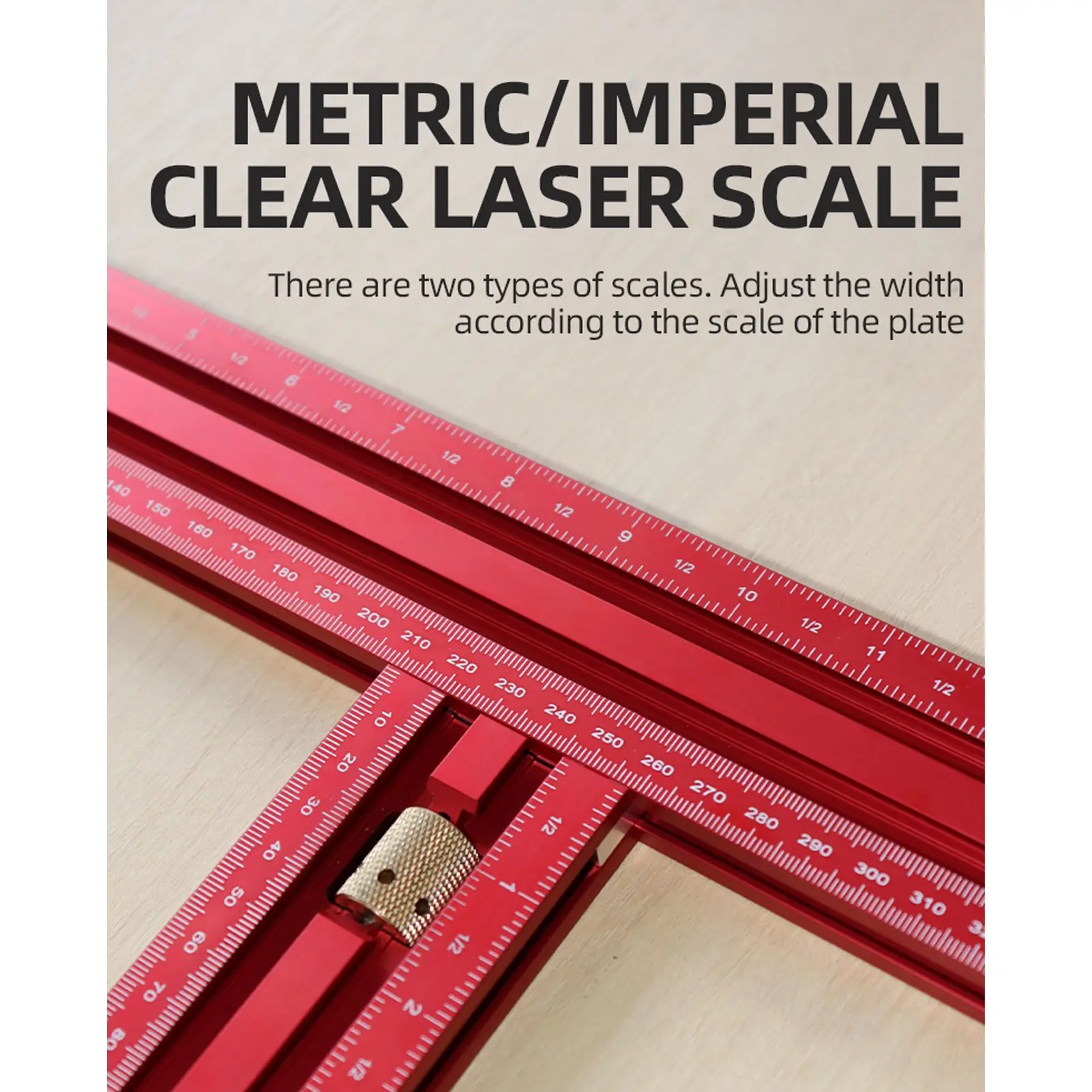 Aluminum Alloy Rail System Robust Construction Flexible Use Heavy Duty Easy To Read Parallel  Rail System for Woodworking