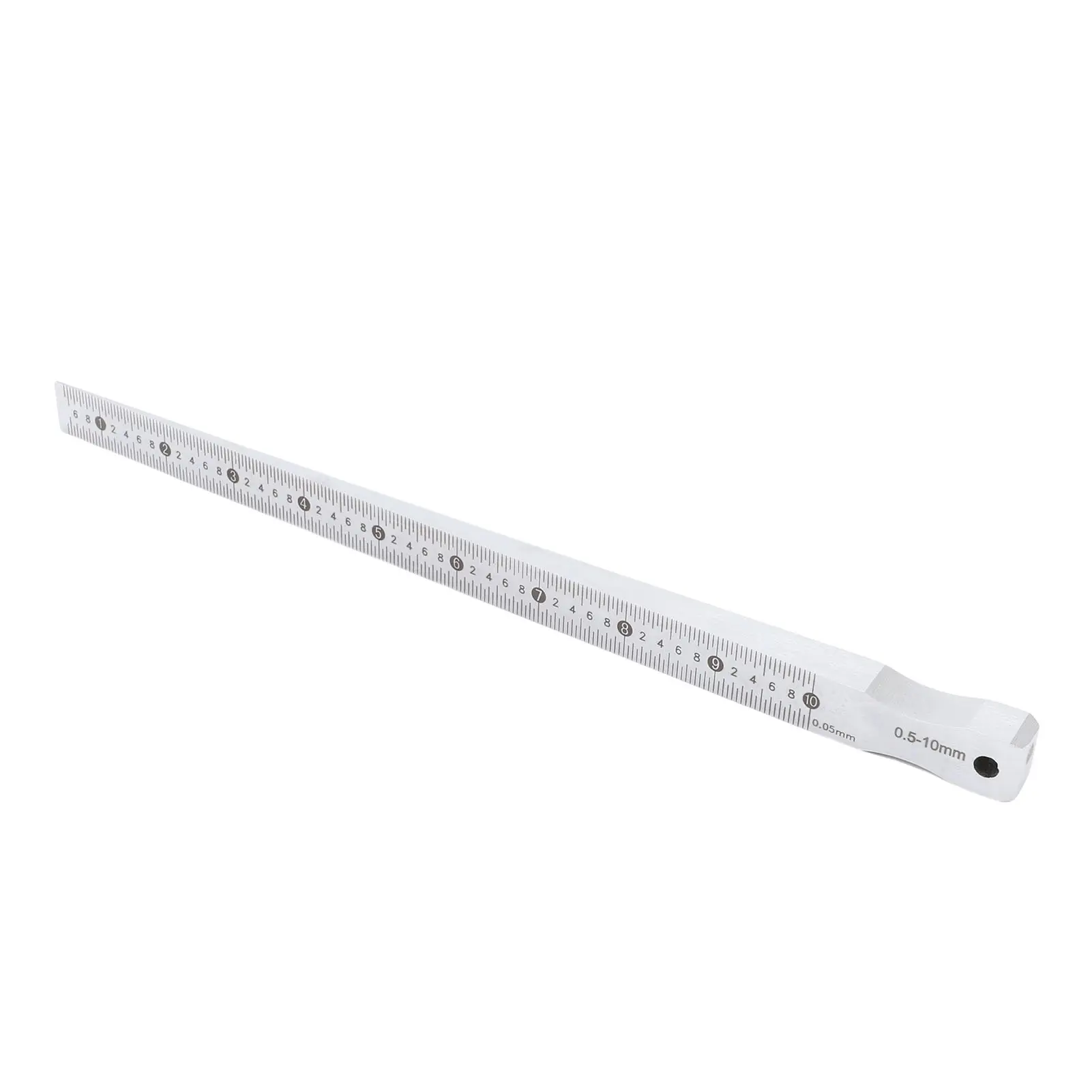 Feeler Ruler Stainless Steel Insert Crevice Measuring Tool for Crevice Flatness Detection 0.5-10mm  Measuring Ruler