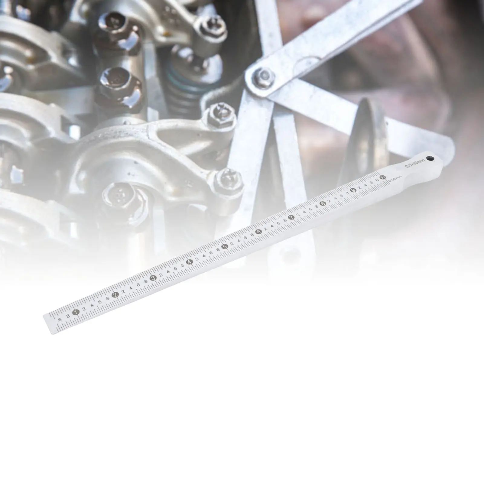 Feeler Ruler Stainless Steel Insert Crevice Measuring Tool for Crevice Flatness Detection 0.5-10mm  Measuring Ruler