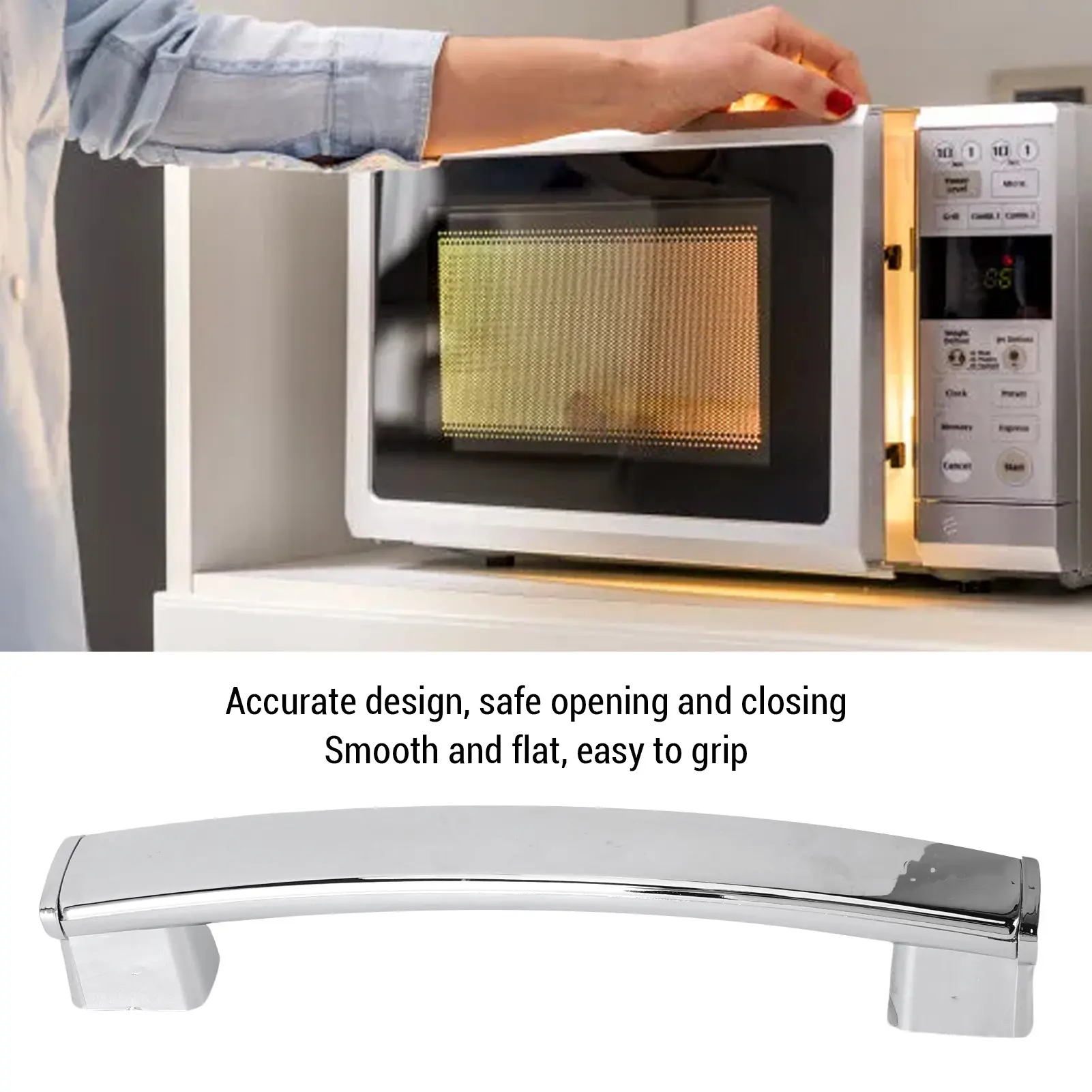 ABS Plastic Microwave Handle Microwave Handle WB15X26821 WB15X20402 ABS Plastic Electric Microwave Oven Door Handle Replacement