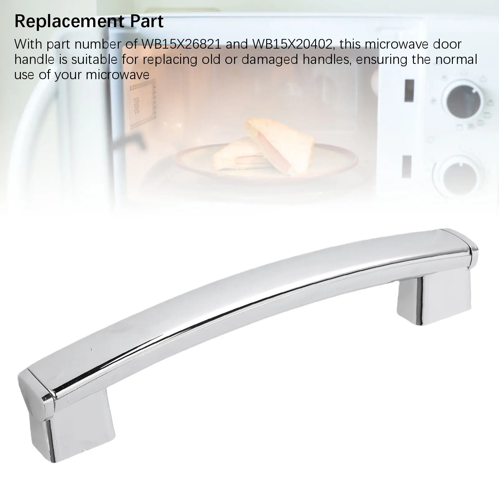 ABS Plastic Microwave Handle Microwave Handle WB15X26821 WB15X20402 ABS Plastic Electric Microwave Oven Door Handle Replacement