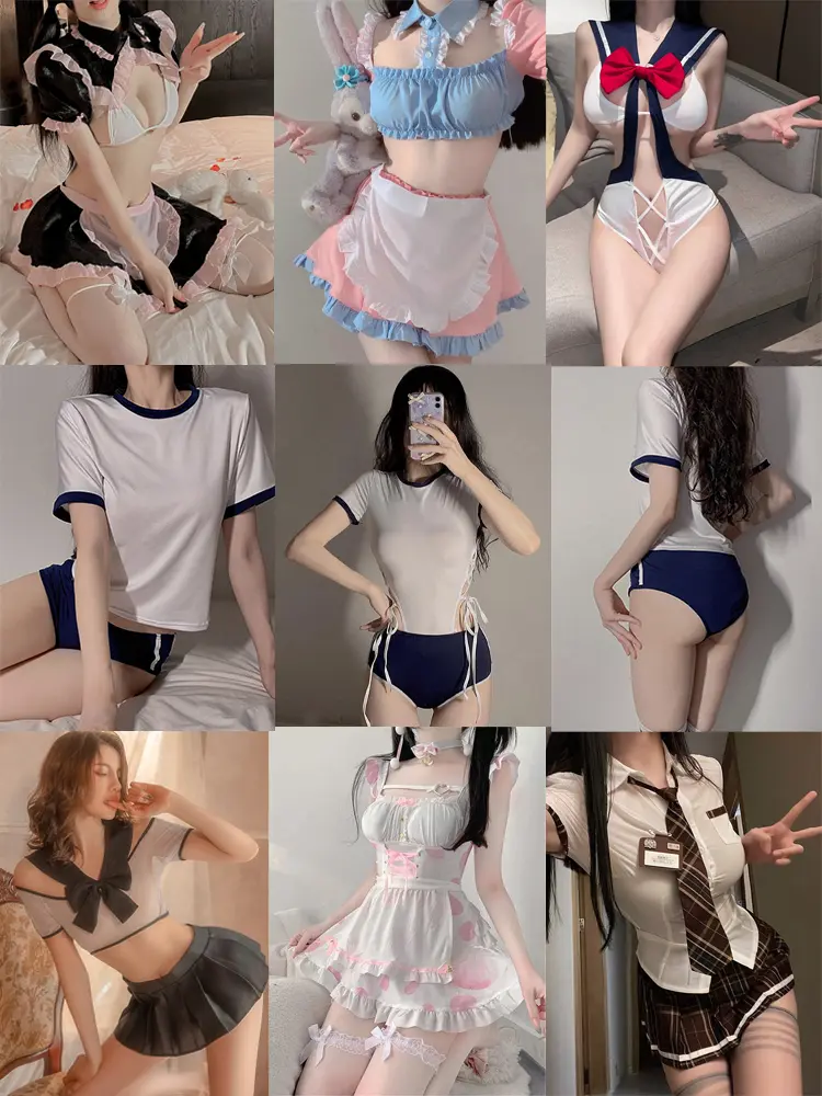 Schoolgirl Theme Sexy Costumes Hot Student Cosplay Lingerie Anime Underwear Babydoll Erotic JK Uniform Nightdress Maid Clothes