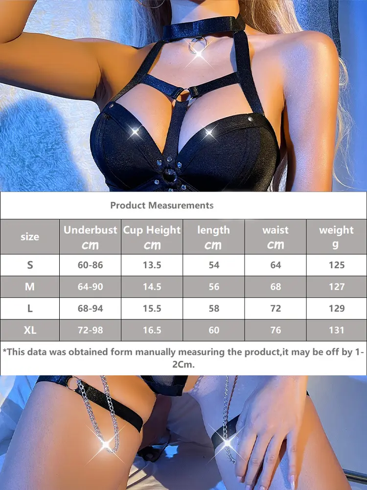 Sexy Bodysuit Women Hot Mesh Lingerie Open Anal See Through Hollow Teddies Erotic Chain Fetish Underwear Exotic Apparel Set