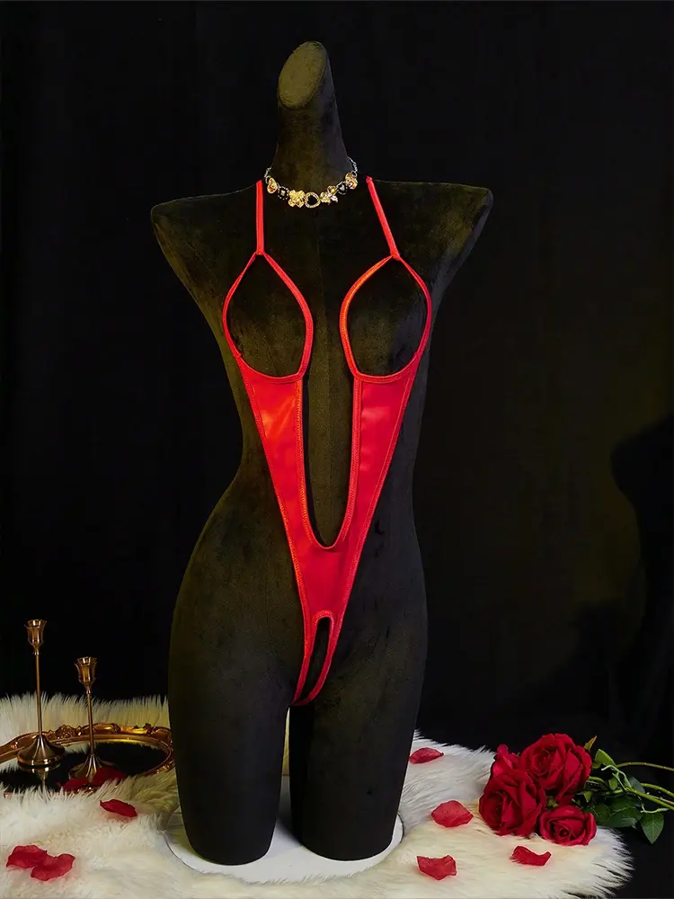 Sexy Lingerie Open Anal Hollow Bra Underwear Women Sex Sleepwear Exotic Lingerie Babydoll Bodysuit Lenceria Erotic Sexi Costumes