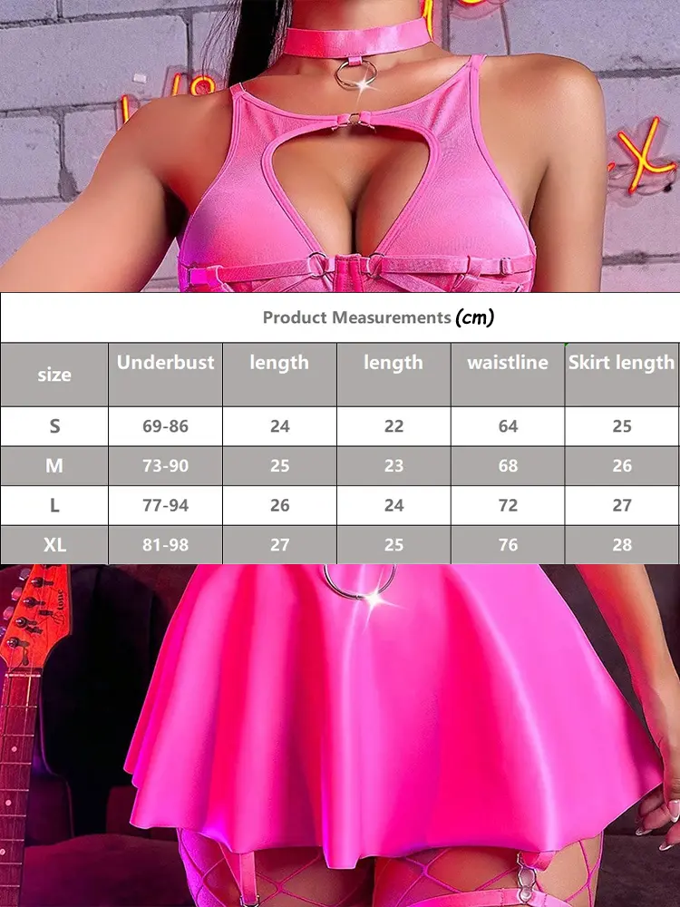 Leather Lace Sexy Lingerie Hollow Bra Underwear Open Anal Hot Exotic Apparel Sets Onlyfans Bandage Costumes Role Play Clubwear