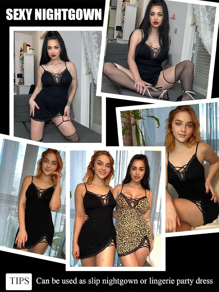 Fashionable Sexy Backless Slim Lace Pajamas Deep V Hollow Bra Open Anal Babydoll Dress Erotic Teddies Underwear Exotic Apparel