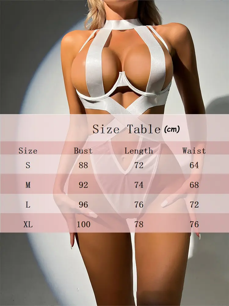 Sexy Lingerie Women Bandage Open Anal Bra Black Halter Sets Erotic Costumes Teddy Baby Doll Dress Push Up Underwear Set Bodysuit
