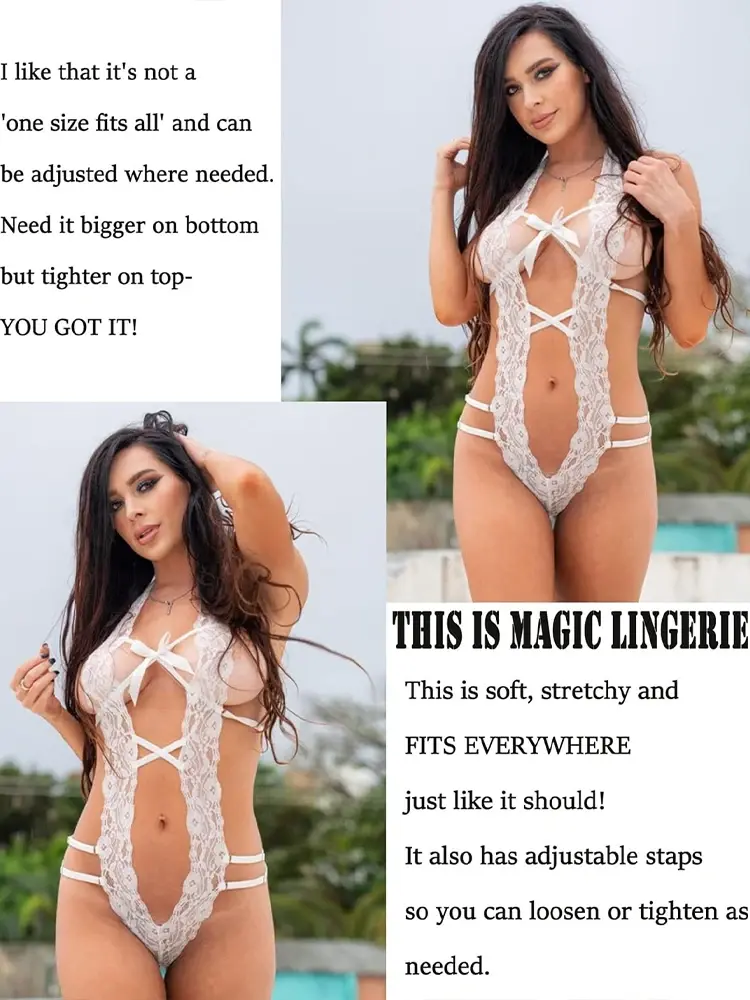 Sexy Women Open Anal Hollow Bra Lingerie Sets Erotic Lace Sheer Bodysuits Exposed Crotch Babydoll Dresses Tights Exotic Clothing