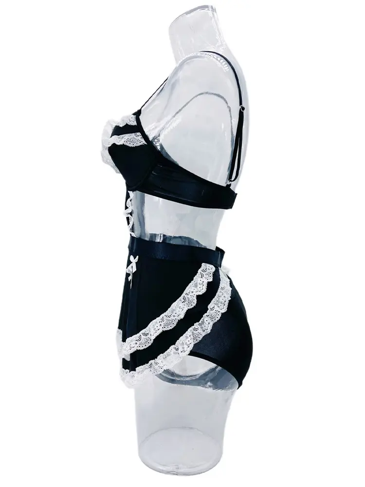 Maid Role Play Sexy Lolita Suit Cross-Border Open Anal Trade Bras Womens Tank Top Alluring Seductive Outfit for Special Purposes