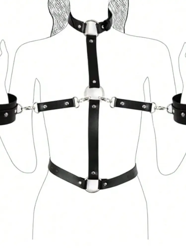 Bondage Bodysuit NVN Sexy Lingerie Maid Theme Underwear Women Slave Obedience Clubwear Maid Stage Nun Outfit Onlyfan Open Anal