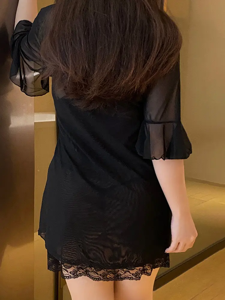 Women Sleepwear Sexy Lingerie Erotic Pajamas Lace Sleepwear Nightgown Transparent Dress Sexy Underwear Baby Doll Exotic Costumes