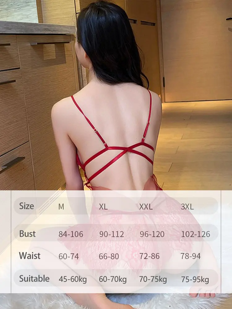 Lingerie Sexy Lace Temptation Dress Uniform Split Design Sense Bold Women Passion Charm Mature Elegant Hollow Out Onlyfan Outfit