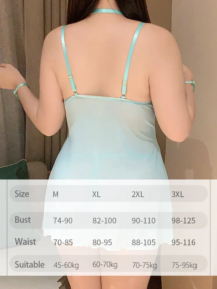 Sexy Hot Floral Exotic Set Thin See Through Lingerie Transparent Night Dress Thong Underwear Elegant Ladies Exotic Apparel