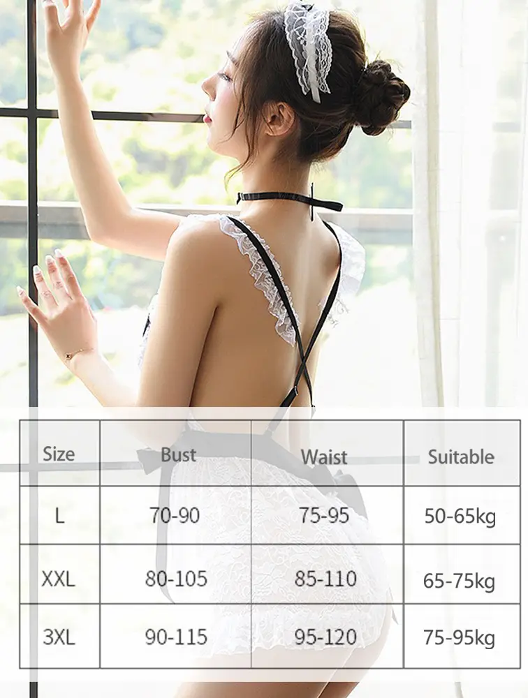 Lingerie Women's Sexy Lingerie Nurse Cosplay Uniform Costume Costume Teddy Babydoll Exotic Costume Sexy Cosplay Maids Outfit