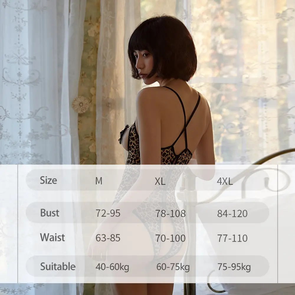 Female Sexy Lingerie Mesh Lace Floral Print Bra Set Teddy Crotchless Bodysuits for Plus Size Women Erotic Open Bra Underwear Set