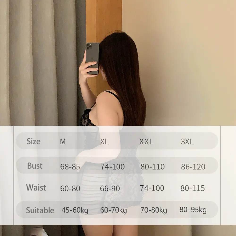 Transparent Sexy Lingerie Woman Erotic Pajamas Loose Open Bra Sex Nightwear Ladies Exotic Dresses Babydoll Costumes Sleepdress