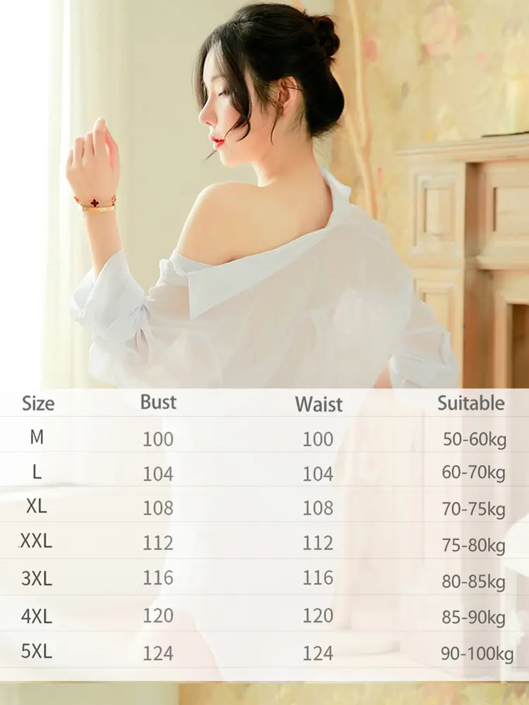 Hot New Women Sexy Lingerie Hollow Temptation Nightdress Transparent Pajamas Sleep Tops Women Sleepwear Temptation Sleep Shirt