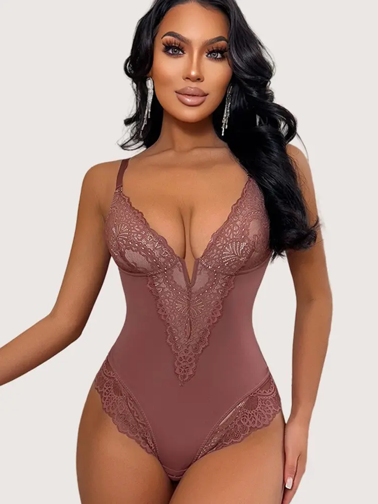 Sexy Lingerie Shapers Sexy Backless Jumpsuit Women's Strap Waist Compression Body Erotic Underwear Spaghetti Strap Bodysuit