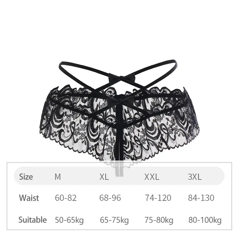 Lingerie Panties Heart See Through Mesh Underpants Desire Butterfly Sexy Lace Underpants Women'S Conjunto De Lenceria Sexys