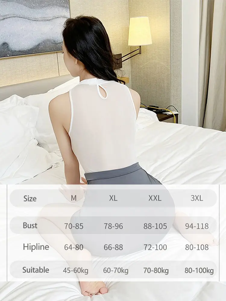 Hot Sexy Lingerie Temptation Passionate Role Playing Secretary Uniform Lace Bag Hip Skirt Midnight Flirting and Seductive Set