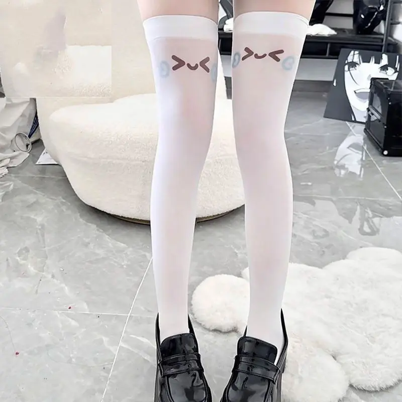 Anime Meow Cute Lace Stockings Women Sexy Lingerie Fancy Thigh-Highs Hosiery Ladies Erotic Over-the-Knee Stockings Lolita Socks